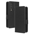 Klopové pouzdro pro Cat S75 5G, Wallet Litchi Magnet, černé