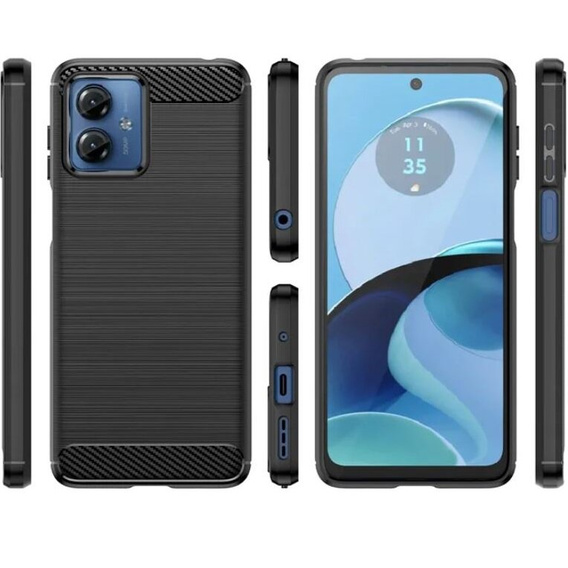 Pouzdro pro Motorola Moto G14, Carbon, černé