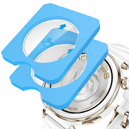 2x Tvrzené sklo ERBORD pro Huawei Watch GT 5 Pro 42mm, s montážním rámečkem