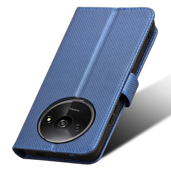 Klopové pouzdro pro Xiaomi Redmi A3, Wallet Smart Magnet, modré