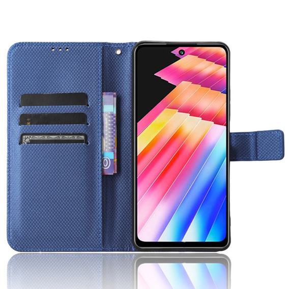 Klopové pouzdro pro Infinix Hot 30i, Wallet Smart Magnet, modré