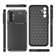 Silikonový obal pro Samsung Galaxy A17 5G, s ochranou fotoaparátu, černý