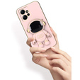 Pouzdro pro Xiaomi Redmi Note 12 4G, Astronaut, růžové rose gold