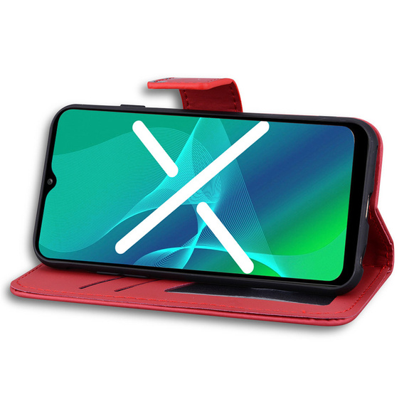 Klopové pouzdro pro Xiaomi Redmi Note 8 Pro, Wallet Cat, červené