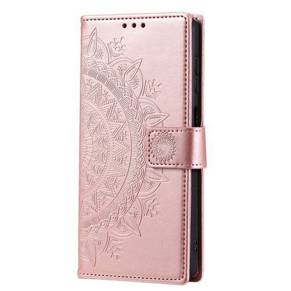Klopové pouzdro pro Samsung Galaxy A55 5G, Mandala Flower, zelené