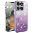Pouzdro s glitry Glitter Flower pro Motorola Edge 70