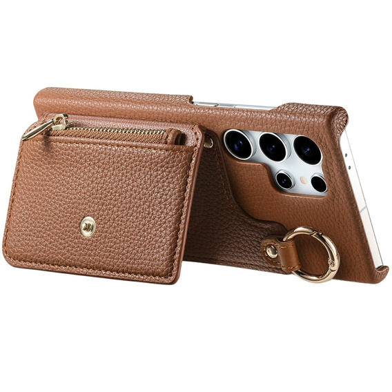 Pouzdro pro Samsung Galaxy S25 Ultra, GKK Leather, černé