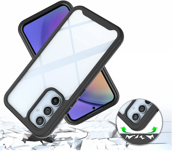 Pouzdro pro Samsung Galaxy A54 5G, Shockproof, s fólií, černé
