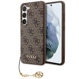 Pouzdro GUESS pro Samsung Galaxy A55, 4G Charms Collection Hardcase, hnědé