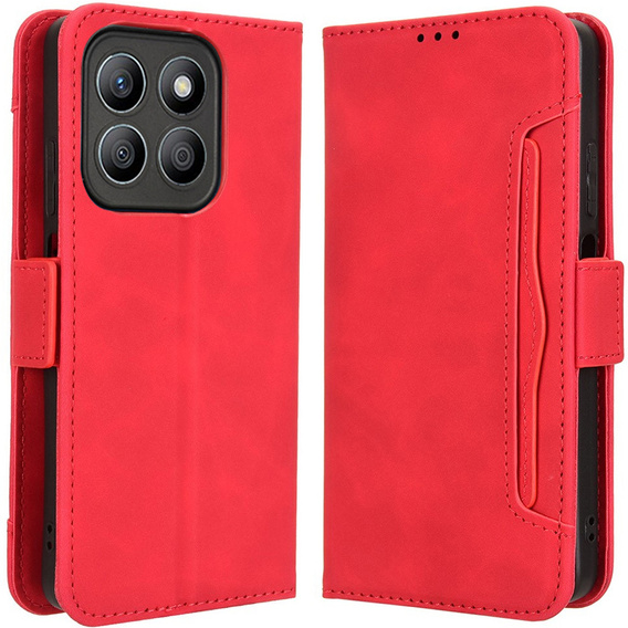 Klopové pouzdro pro Motorola Moto G86 5G, Card Slot, červené
