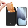 Dux Ducis pouzdro pro iPhone 17 Pro, Skin Pro, s klopou, s přihrádkou na kartu, černé