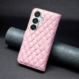 Klopové pouzdro pro Samsung Galaxy M15 5G, Wallet, BINFEN COLOR, růžové