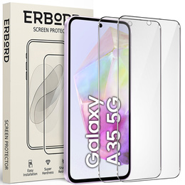 2x tvrzené sklo ERBORD 9H Hard Glass na displeji pro Samsung Galaxy A35 5G