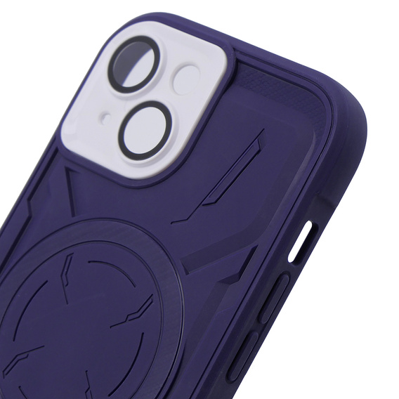 Pouzdro pro iPhone 15, ERBORD Armor Mag, fialové