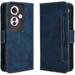 Klopové pouzdro pro Oppo Reno 11F 5G, Card Slot, námořnicky modré