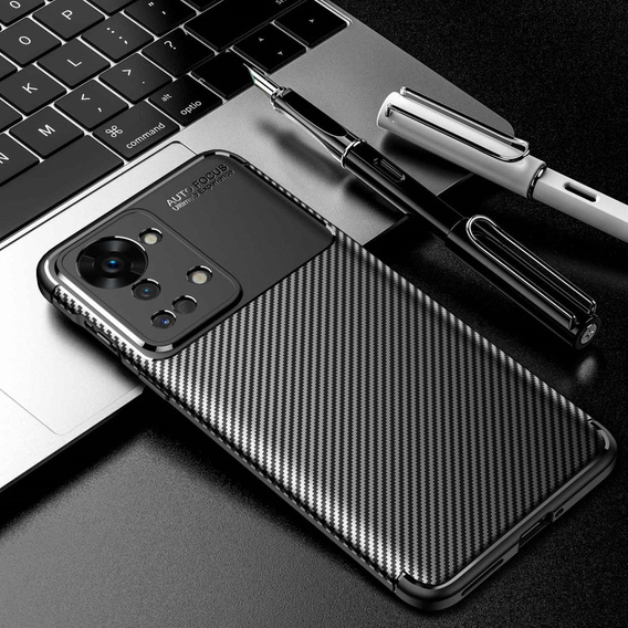 Pouzdro pro OnePlus Nord 2T 5G, Carbon Gel Case, černé