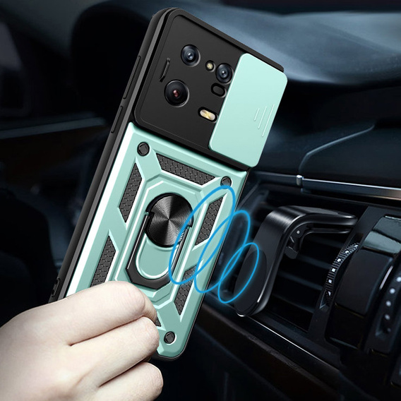 Pouzdro pro Xiaomi 13 Pro, CamShield Slide, zelený