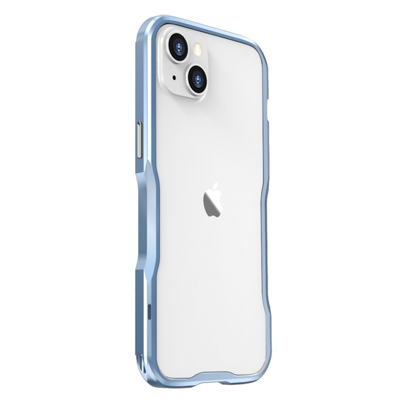 Pouzdro LUPHIE pro iPhone 14 Plus, Armor Bumper, modré