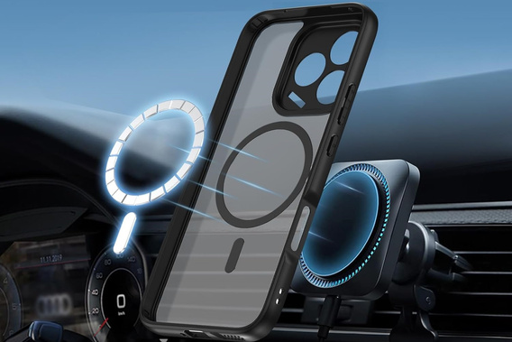 Pouzdro pro Honor 400 Lite, pro MagSafe, ERBORD Matt Case, černý