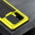 Pancéřové pouzdro pro Samsung Galaxy S22 Ultra, R-JUST CamShield Slide, žluté
