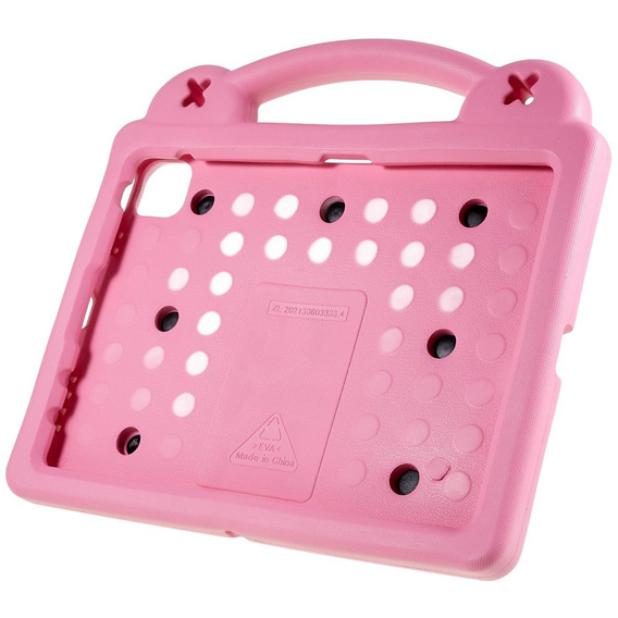Dětské pouzdro pro Apple iPad Air 11" 6 gen. 2024, Cute Patterns, se stojánkem, růžové