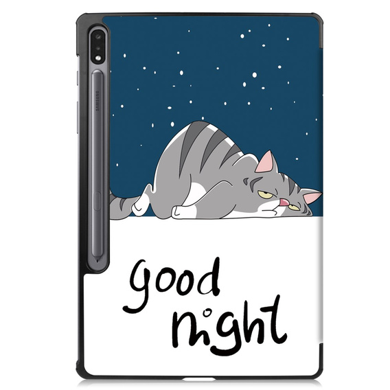 Pouzdro pro Samsung Galaxy Tab S9 Plus, Smartcase, sleeping cat