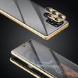 Pouzdro pro Samsung Galaxy S23 Ultra, Magnetic Dual Glass, zlaté