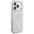 Pouzdro Guess IML Glitter Pearl Strap MagSafe pro iPhone 17 Pro Max