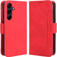 Klopové pouzdro pro Samsung Galaxy A55 5G, Card Slot, červené