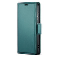 Pouzdro pro Infinix Note 50 Pro, ERBORD Glossy Litchi, flipová peněženka, zelené