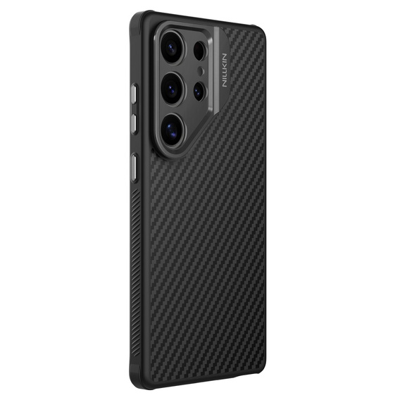 Pouzdro pro Samsung Galaxy S25 Ultra, pancéřované Nillkin, Carboprof Case, pro Magsafe, černé
