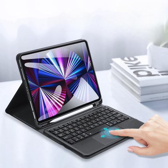 Pouzdro + klávesnice iPad Pro 11 2022/2021/2020/2018 / do iPad Air 10.9 4 2020 / 5 2022, Dux Ducis Magnetic, černé