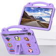 Dětské pouzdro pro Samsung Galaxy Tab S10+ Plus, Cute Patterns, se stojánkem, fialové
