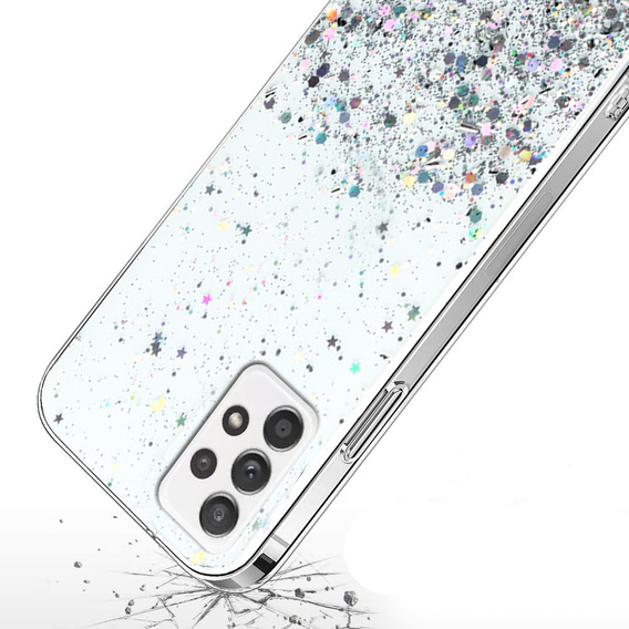 Pouzdro pro Samsung Galaxy A53 5G, Glittery, průhledné
