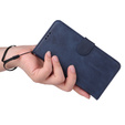 Klopové pouzdro pro Samsung Galaxy A34 5G, Leather Wallet, námořnicky modré