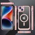 Pouzdro pro iPhone 13, ERBORD Impact Guard, MagSafe, růžové