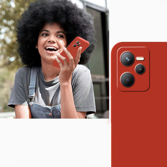 Pouzdro pro Realme C35, Silicone Lite, červené