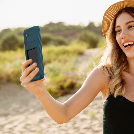 Vodotěsné pouzdro IP68 pro Samsung Galaxy S23 Plus, zelené