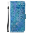 Klopové pouzdro pro Oppo A17, Wallet mandala, modré