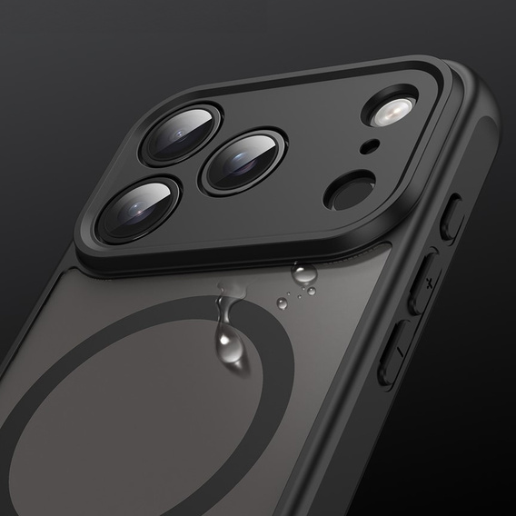 Matné pouzdro pro iPhone 17 Pro, pro MagSafe, s ochranou fotoaparátu, černé