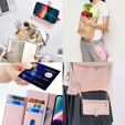Klopové pouzdro pro Realme 14 Pro+ 5G, Wallet Zipper Pocket, růžové