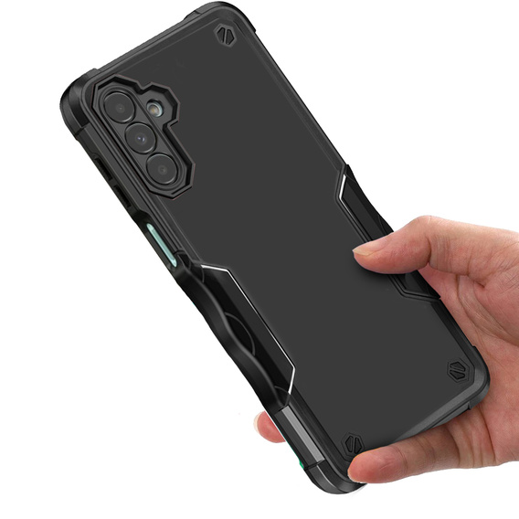 Pancéřové pouzdro pro Samsung Galaxy A14 4G/5G, Dual-Layer, černé