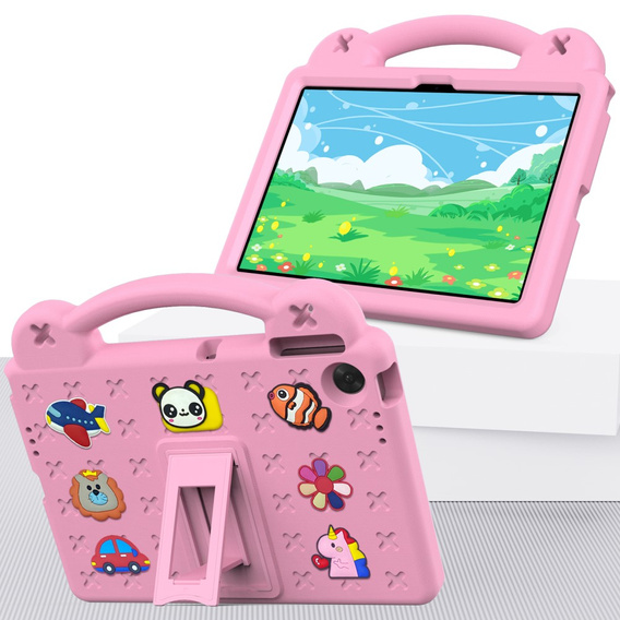 Dětské pouzdro pro Lenovo Tab TB311FU, Cute Patterns, se stojánkem, růžové