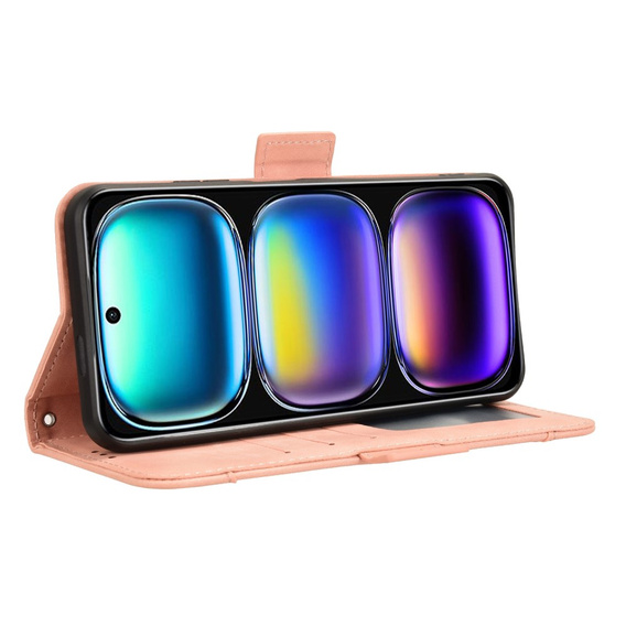 Klopové pouzdro pro Infinix Hot 50i 4G, Card Slot, růžové