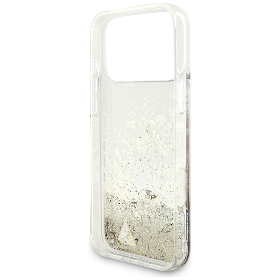 Pouzdro GUESS Liq. Glitter 4 Charms pro iPhone 17 Pro