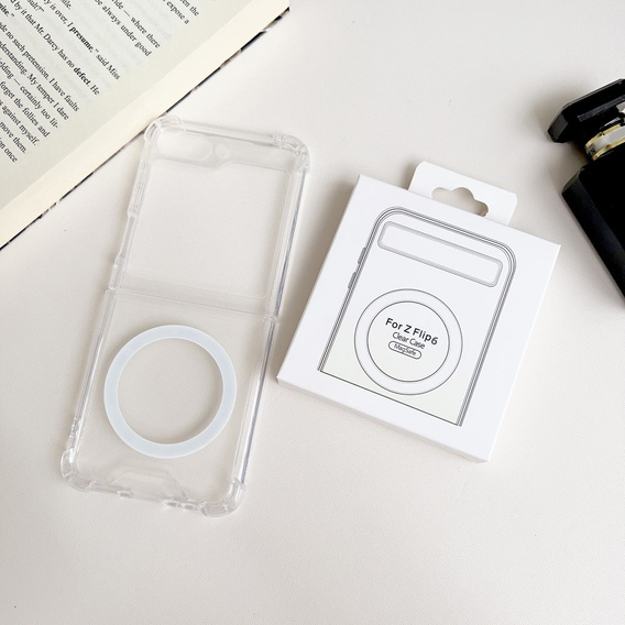 Pouzdro pro Samsung Galaxy Z Flip7 FE / Z Flip6, Dropproof MagSafe, průhledné