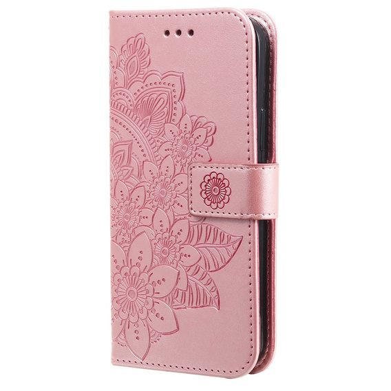 Klopové pouzdro pro Xiaomi Redmi Note 13 5G, Mandala, růžové rose gold