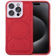 Pouzdro pro iPhone 15 Pro, ERBORD Armor Mag, červené