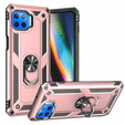 Pancéřové pouzdro pro Motorola Moto G 5G Plus, Nox Case Ring, růžové rose gold