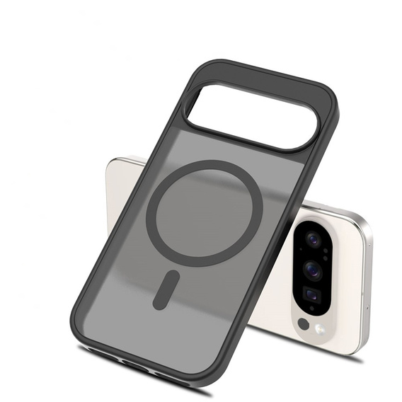 Matné pouzdro pro Google Pixel 10 / 10 Pro, pro MagSafe, průsvitné černé